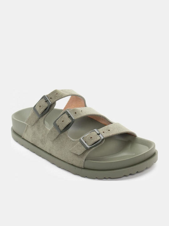 Γυναικεία Σανδάλια Flatforms Χακί