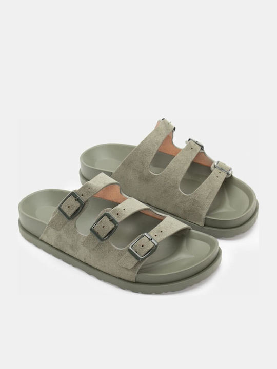 Γυναικεία Σανδάλια Flatforms Χακί