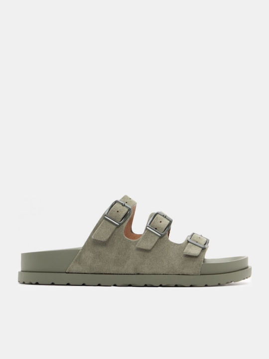 Γυναικεία Σανδάλια Flatforms Χακί