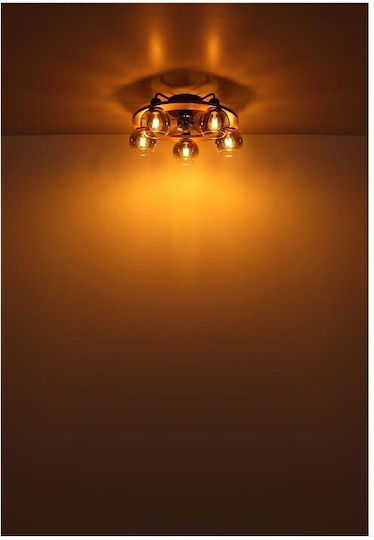 Globo Lighting Lamotta Closed Type (Ceiling Light) 55cm with Brown Light Fixture