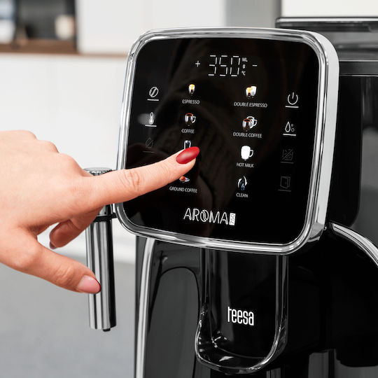 Teesa Aroma 750 Automat de Espresso 1450W Presiune 19bar Neagră