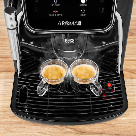 Teesa Aroma 750 Automat de Espresso 1450W Presiune 19bar Neagră