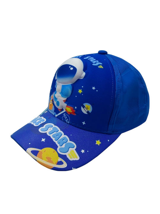 Brims and Trims Kids' Hat Jockey Fabric Blue