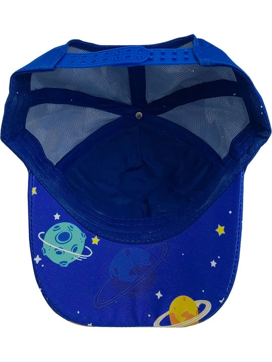 Brims and Trims Kids' Hat Jockey Fabric Blue