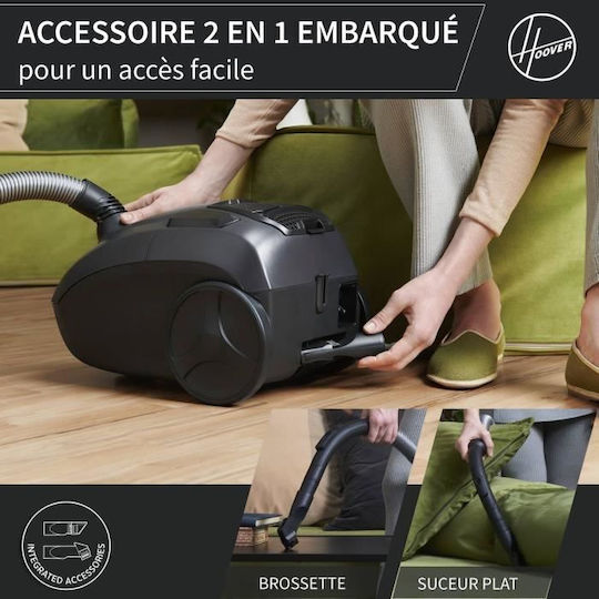 Hoover HE120PET 011 Staubsauger 700W Eingetütet 2.5Es Iron Grey