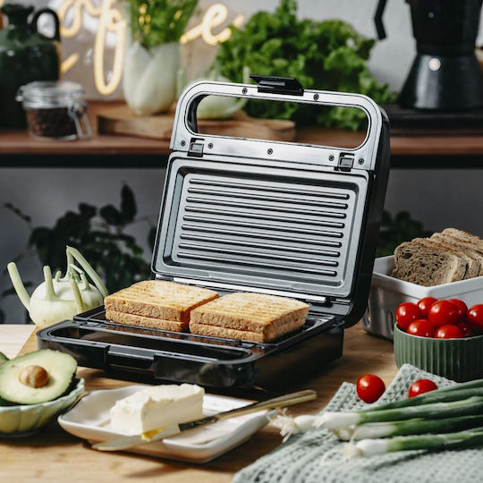 Adler Τοστιέρα για 1 Τοστ 850W Μαύρη