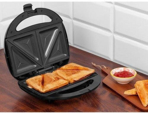 Lafe Tsz-008 Sandwichmaker für for 2 Sandwiches Sandwiches 750W Schwarz