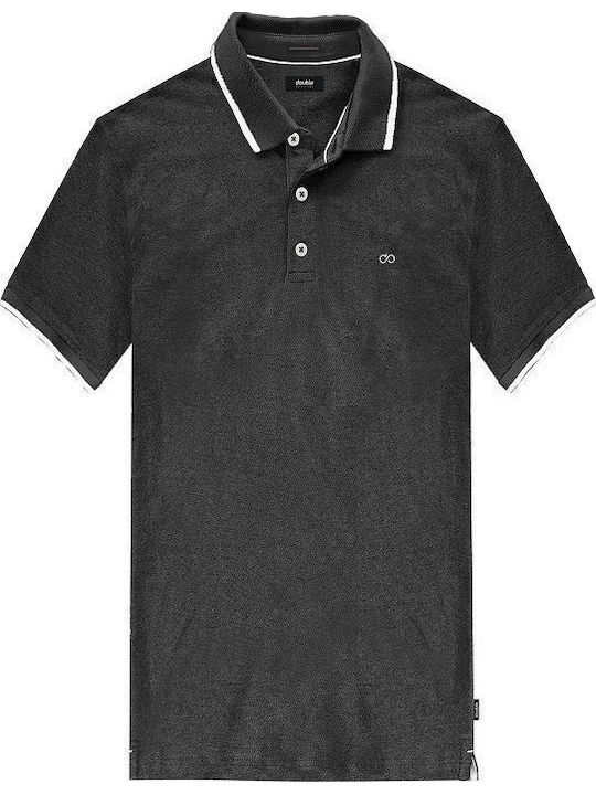 Polo Herrenbluse Kurzarm Schwarze