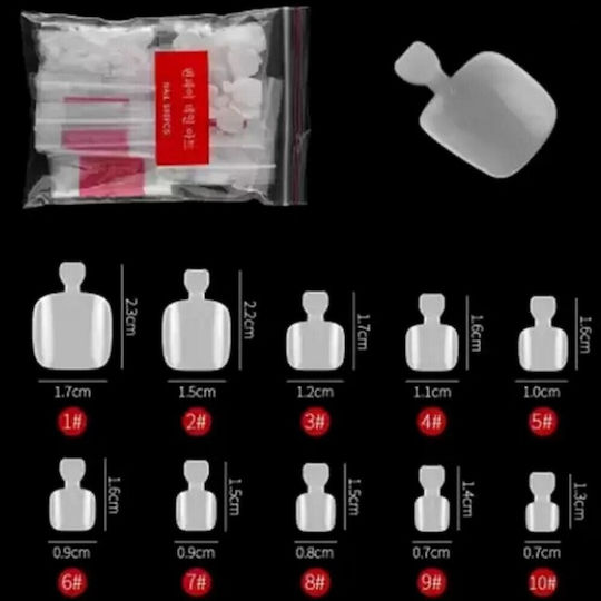 Global Nail Tips Νυχιών σε Μπεζ Χρώμα 500τμχ IS-8365
