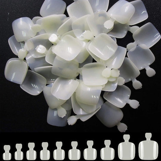 Global Nail Tips Νυχιών σε Μπεζ Χρώμα 500τμχ IS-8365