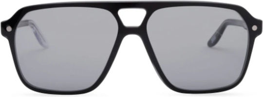 Snob Milano Testarossa Snv224 C001z Men's Acetate Prescription Eyeglass Frames Aviator Clip-On Black
