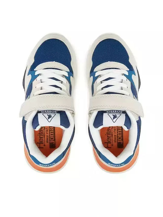 Kids Sports Shoes Running with Hoop & Loop Closure Blue