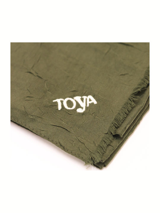 Toya Γυναικείο Φουλάρι Πράσινο