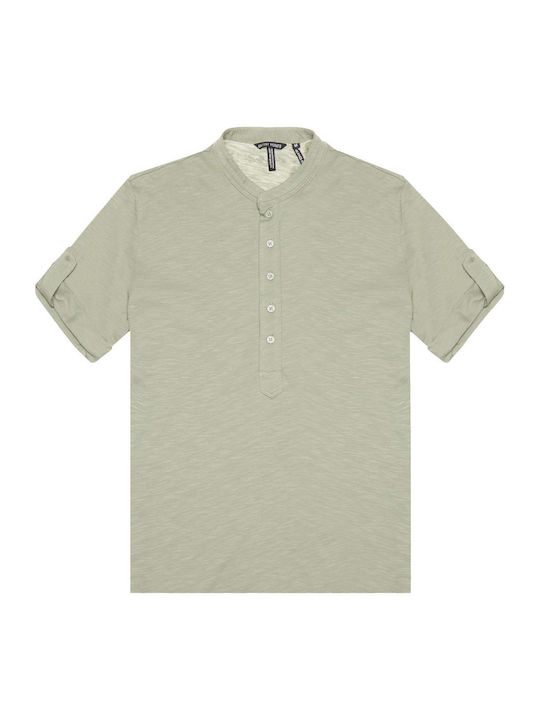 Short Sleeve Green Blouse