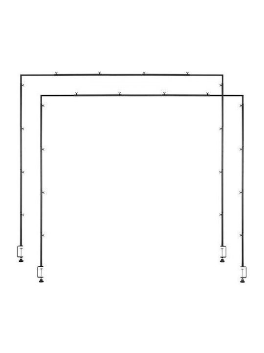 Vevor 2pcs Over Table Rod Stand Arch Frame 28-98 In L Adjustable Clamp Décor