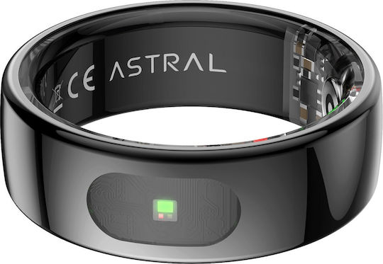 Forever Astral SR-100 Smart Ring 20.8mm Waterproof with Heart Rate Monitor Black