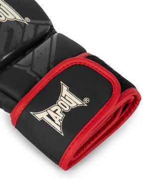 Tap Out Crafton960004 Ръкавици За Тренировка Mma Синтетична Кожа 1 Чифт Черни С Червен Печат