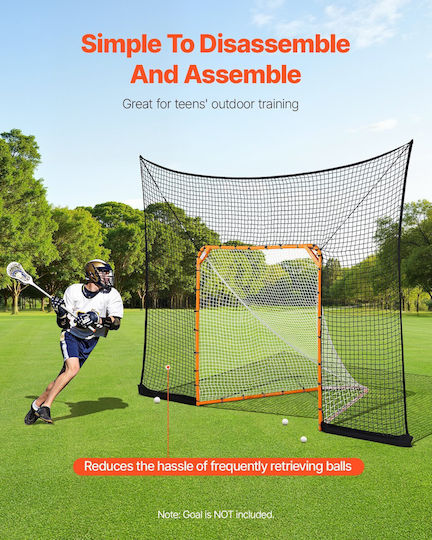 Vevor 12x9 Ft Hockey Lacrosse Torwartnetz Training Erweiterte Abdeckung