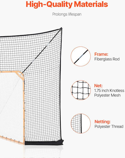 Vevor 12x9 Ft Hockey Lacrosse Torwartnetz Training Erweiterte Abdeckung