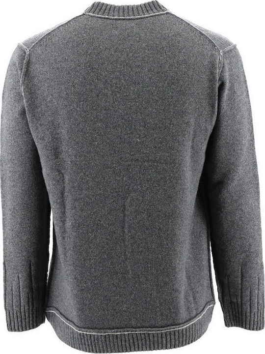 Magne Пуловер с дълъг ръкав Knit Grey Melange