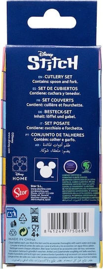 Disney Baby Cutlery Set made of Metal Blue 2pcs