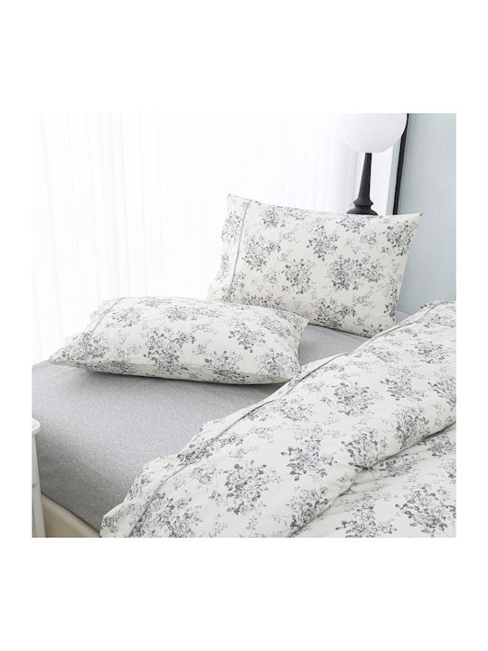 Liolios Home Sheet Sets Queen 245x270cm. Gray 4pcs