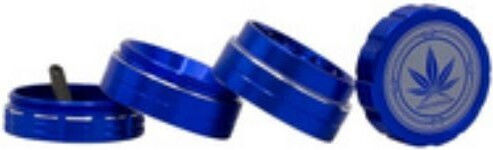 Amsterdam Tobacco Grinder 40mm 4 Parts Rgn-22 Blue Aluminium