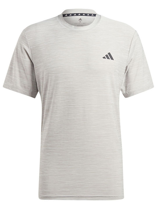 Train Essentials Stretch Aeroready Sportliches T-Shirt Mgh Solid Grey / White / Black