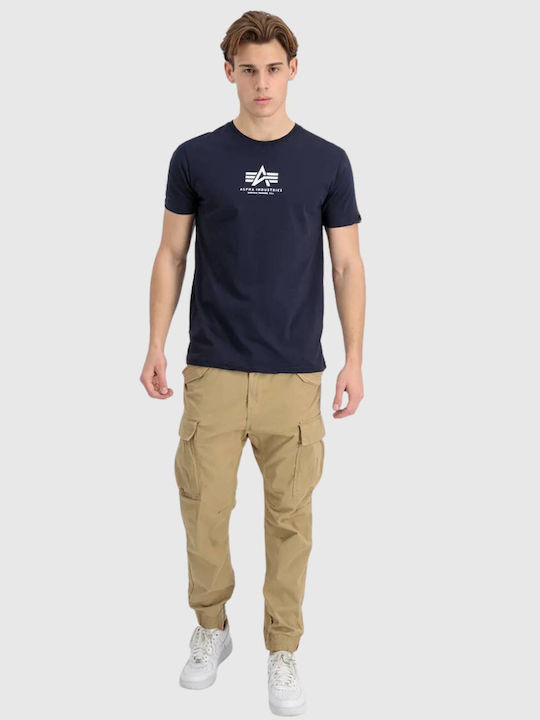 Basic T-Shirt Marineblau