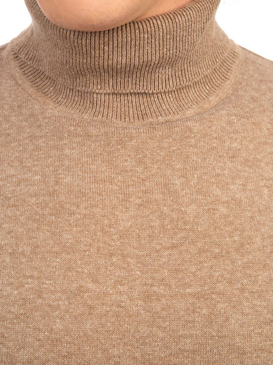 Πουλόβερ Μακρυμάνικο Beige Melange, Beige