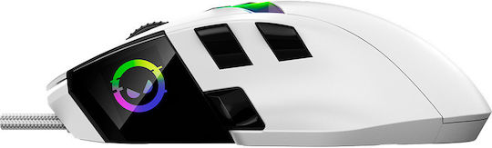 Lorgar MSP80 RGB Gaming Ποντίκι 26000 DPI Λευκό