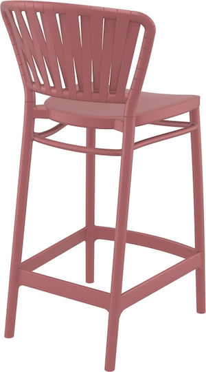Σκαμπό Μπαρ από Πολυπροπυλένιο Marsala 48x52x96cm Σκαμπό Μπαρ από Πολυπροπυλένιο Marsala 48x52x96cm