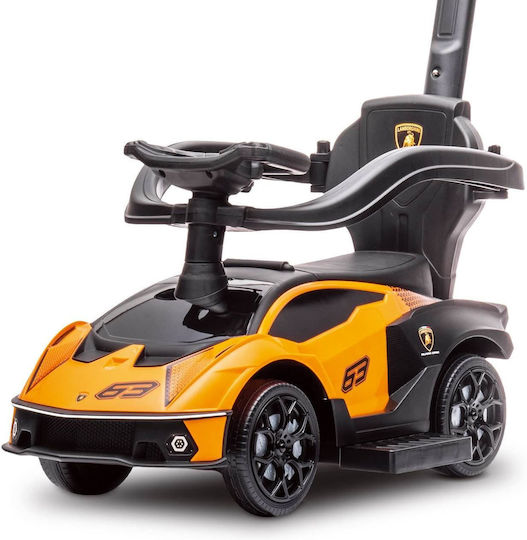 Lamborghini Essenza Ride On Car with Parental Handle for 12+ Months Yellow