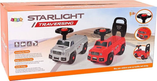 Lean Toys Starlight Mașină Ride On Pentru 18+ Luni Argintie