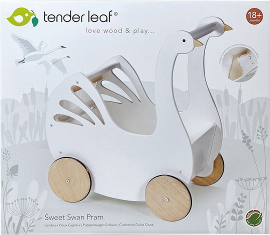 Tender Leaf Toys Количка за 12+ месеца Бяла
