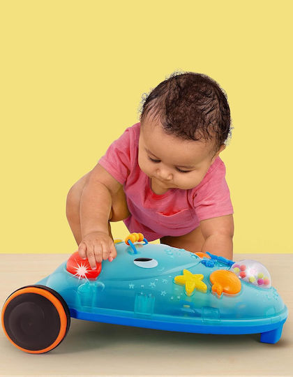 Battat Baby Push Walkers with Sounds Light Blue