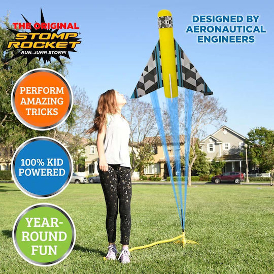 Stomp Rocket Παιχνίδι Ρίψης Στόχου Εξωτερικού Χώρου Wildcat Plane