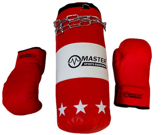 Master Σάκος Μποξ με Ύψος 40cm Κόκκινος