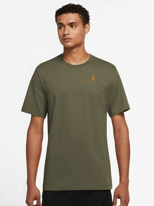 Jumpman Embroidered Athletic T-shirt Khaki