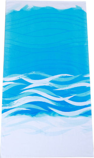 Estia Tranquil Tides Beach Towel Pareo Blue 80x170cm.