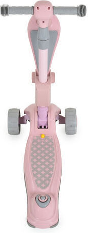 Byox Kids Scooter Foldable Checkmate 3-Wheel with Seat for 3+ Years Lace Pink