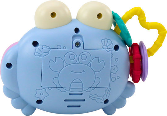 Lean Toys Baby Activity Toy Crab Rattle Projector with Lights and Sounds for 36+ Months
