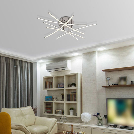 Vivalux Ceiling Mount Light 80cm Silver with Integrated LED