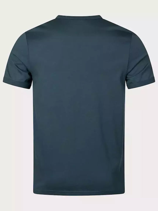 Ringer T-shirt Petrol Blue