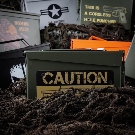 Μεταλλικό Κουτί Πυρομαχικών Caution Risk Cal 30mm Fosco Industries