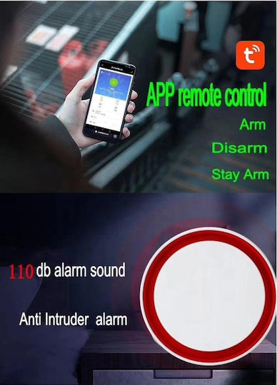 Ασυρματος Συναγερμος Smart Home Alarm Security System Diy Hosmart Wifi Gsm Tuya Support App Κινητό