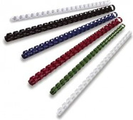 Spirală Legătorie De Cărți Din Plastic 06mm Negru 100 Bucăți