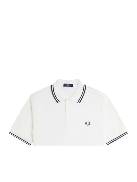 Herren Sportliche Kurzarm Polo Bluse Weiß