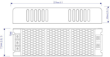 Baris Light LED-Netzteil Slim Ip20 12V 200W 170-264VAC 224x71x40mm W6011001-027