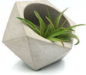 Plant Pot Polygon Gray 12x12x12cm